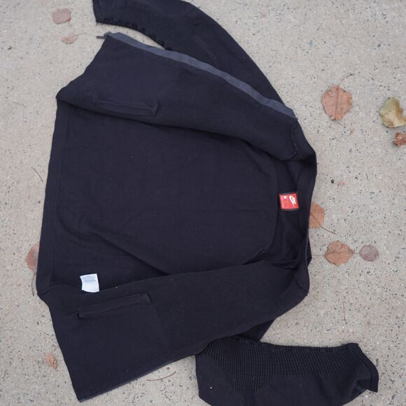 Nike Tech Pack Knit Full Zip Bomber Jacket Black Mens M Water Repellent - Picture 4 of 16